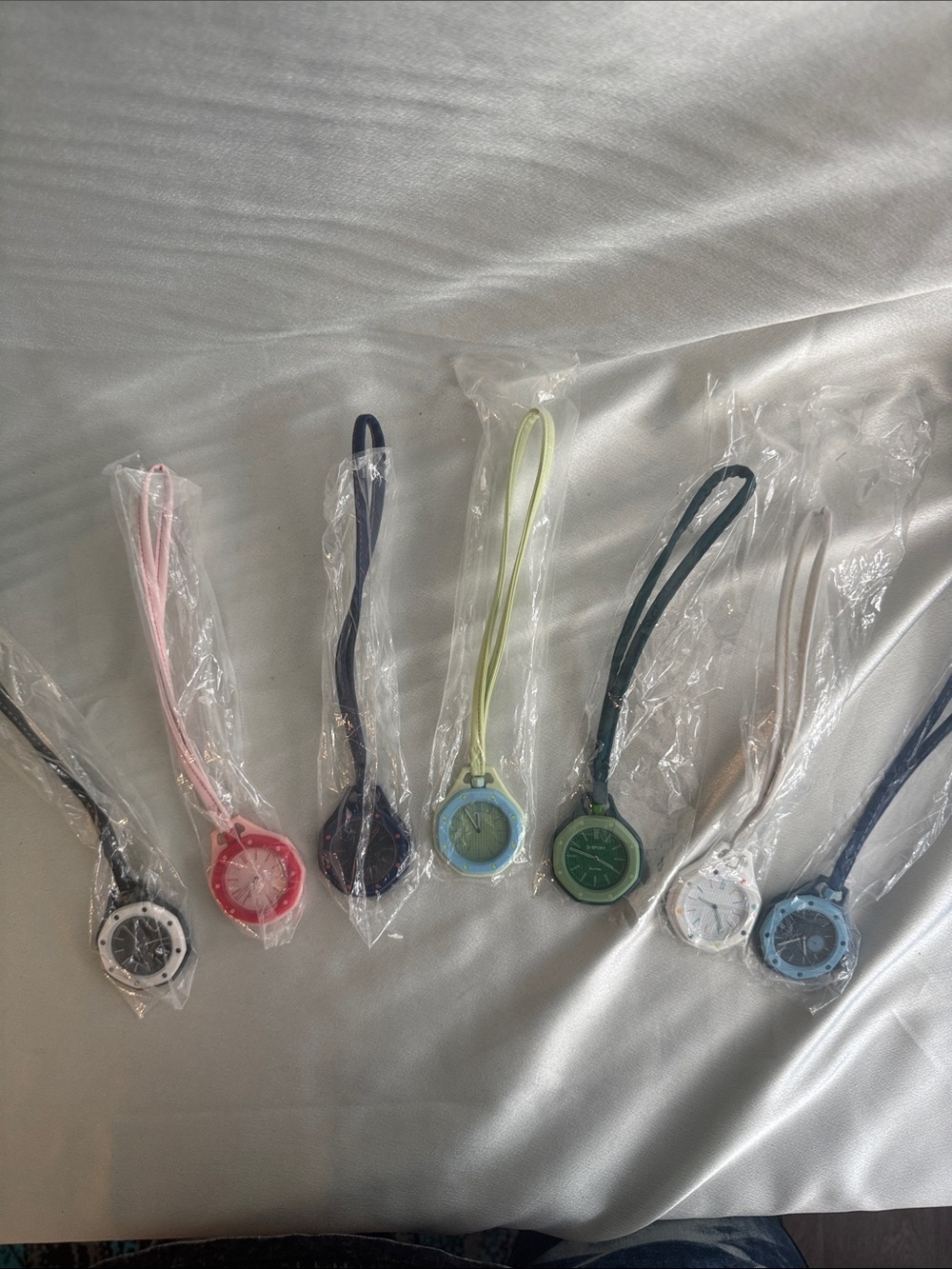 Assorted Color (Get all 8)!! Lanyard Watches - Pink,Black,Navy,Green,White etc - Picture 3 of 11